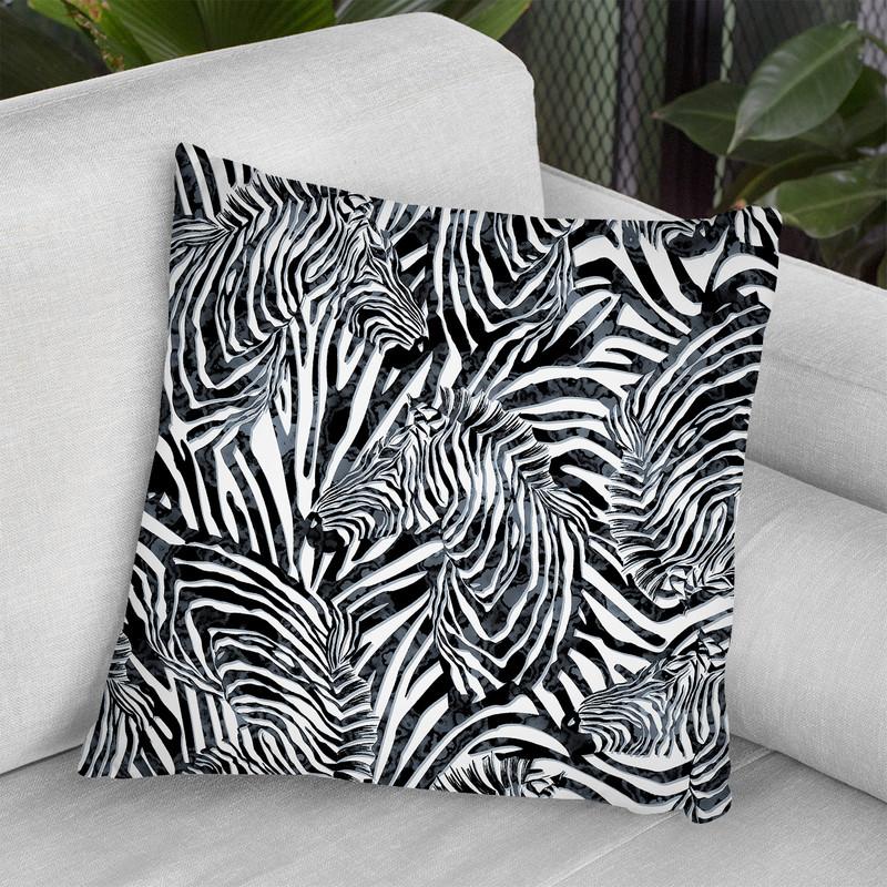 Zebra Ii Throw Pillow By Riza Peker 