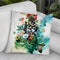 Bird In Flowers Throw Pillow By Riza Peker 
