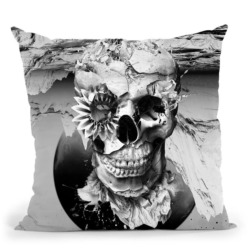 Skeleton I Throw Pillow By Riza Peker 