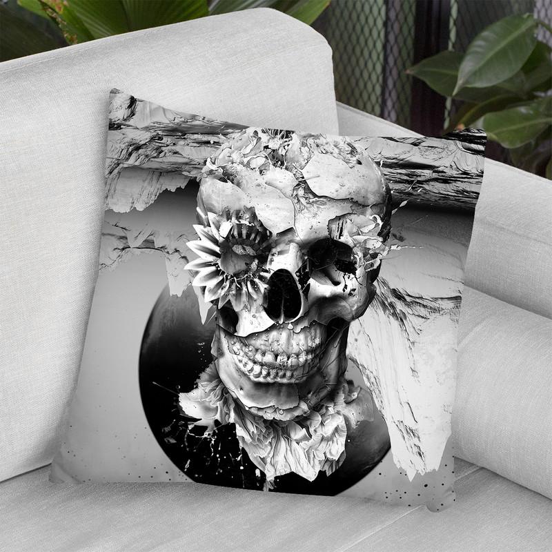 Skeleton I Throw Pillow By Riza Peker 