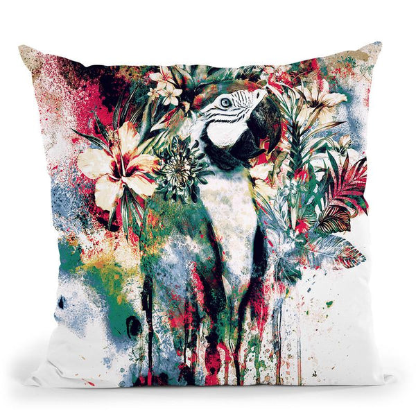 Interpretation Of A Dream-Parro Throw Pillow By Riza Peker 