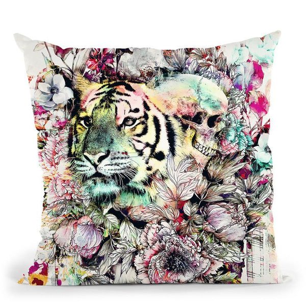 Interpretation Of A Dream - Tig Throw Pillow By Riza Peker 