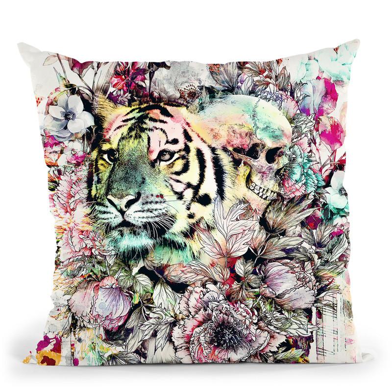 Interpretation Of A Dream - Tig Throw Pillow By Riza Peker 