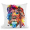 Lion Throw Pillow By Riza Peker 