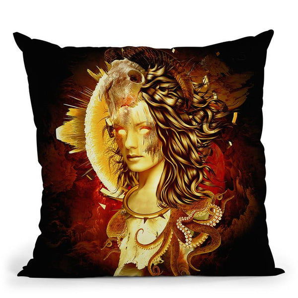 Mage Throw Pillow By Riza Peker 