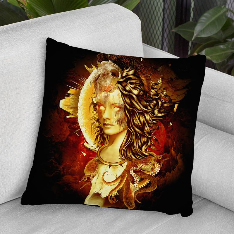 Mage Throw Pillow By Riza Peker 