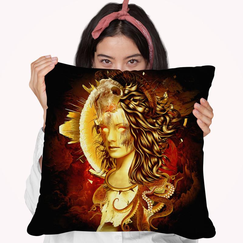 Mage Throw Pillow By Riza Peker 