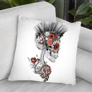 Momento Mori Punk Ii Throw Pillow By Riza Peker 