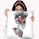 Momento Mori Punk Ii Throw Pillow By Riza Peker 