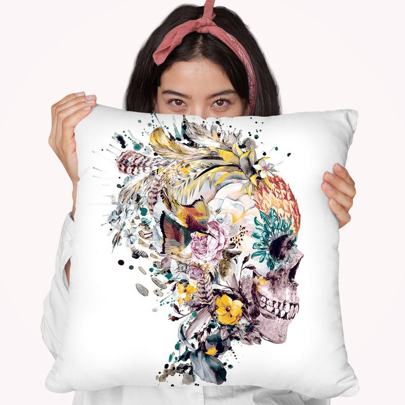 Momento Mori Vii Throw Pillow By Riza Peker 