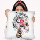 Momento Mori X Throw Pillow By Riza Peker 