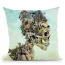 Nature Skull Throw Pillow By Riza Peker 