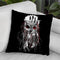 Owl - Red Eye Throw Pillow By Riza Peker 