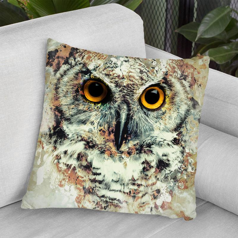Owl Ii Throw Pillow By Riza Peker 
