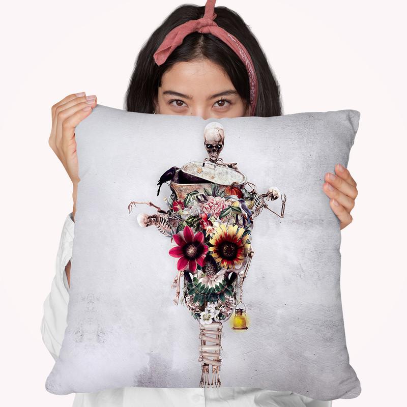 Scarecrow Throw Pillow By Riza Peker 
