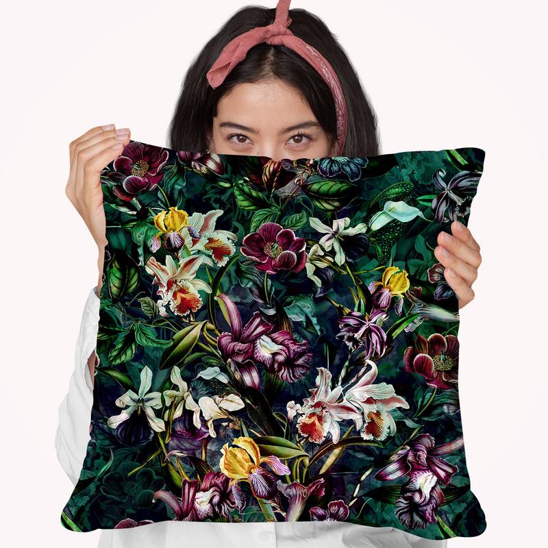 Secret Garden Throw Pillow By Riza Peker 
