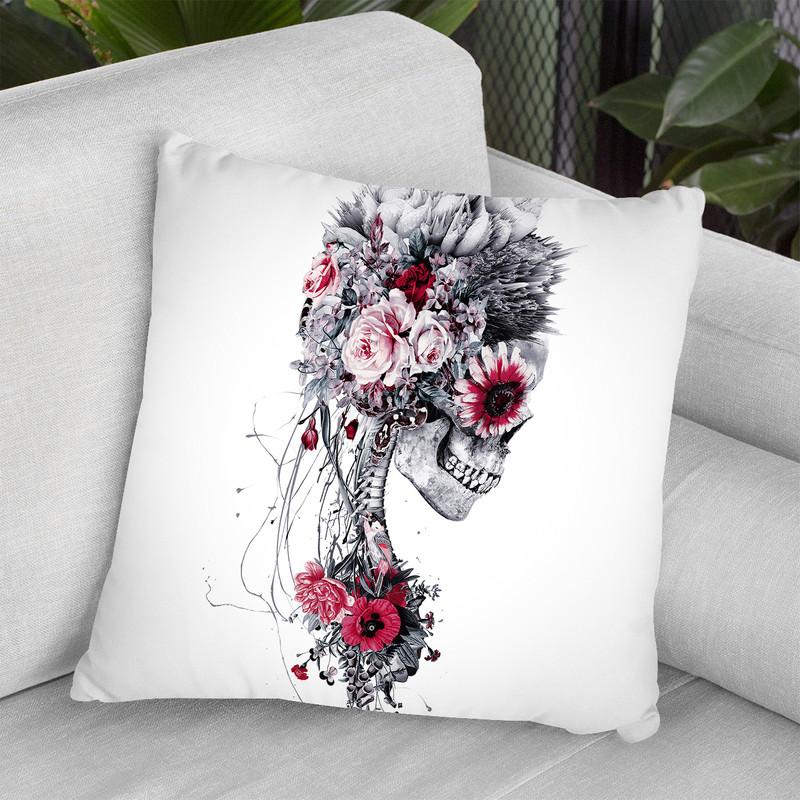 Skeleton Bride Throw Pillow By Riza Peker 