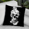 Skeleton Throw Pillow By Riza Peker 