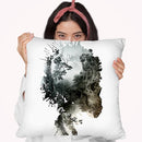 Skull - Metamorphosis Throw Pillow By Riza Peker 