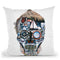 Skull Ocean Throw Pillow By Riza Peker 