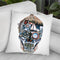 Skull Ocean Throw Pillow By Riza Peker 