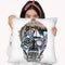 Skull Ocean Throw Pillow By Riza Peker 
