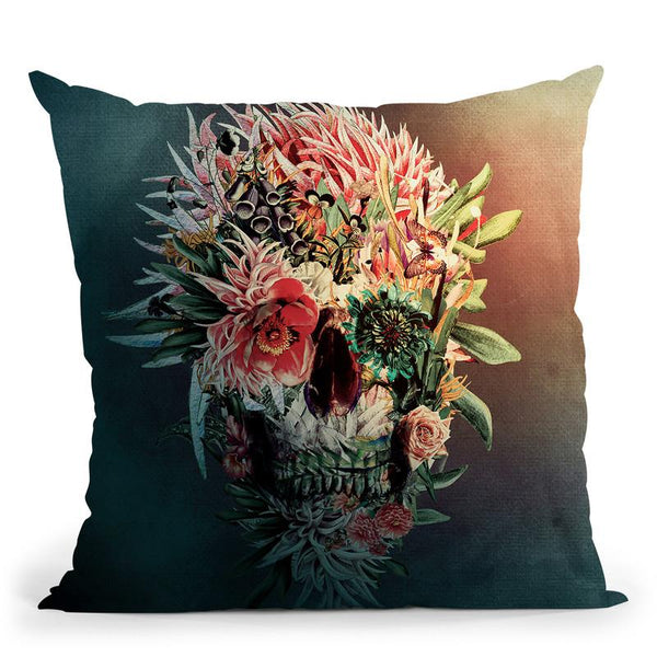 Skull Revo Throw Pillow By Riza Peker 