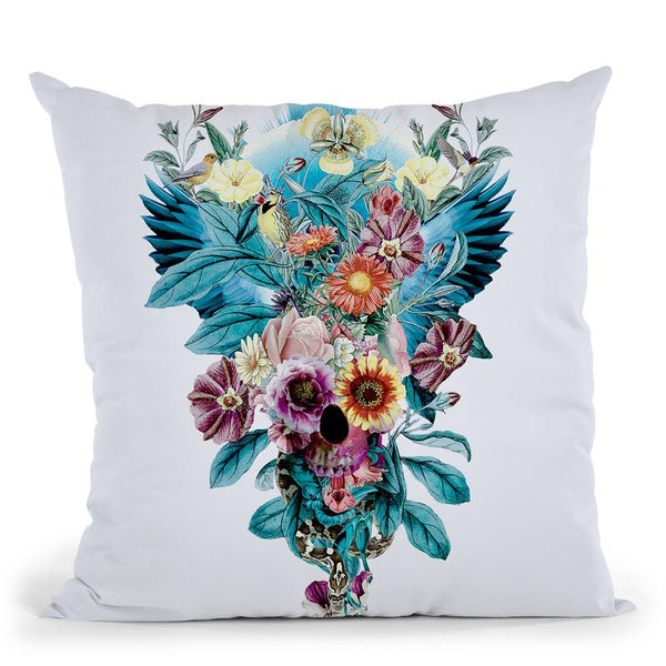 Skull Rpe Iv Throw Pillow By Riza Peker 