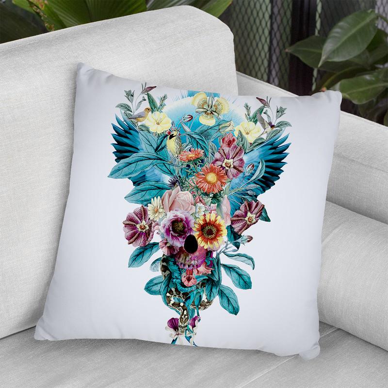 Skull Rpe Iv Throw Pillow By Riza Peker 
