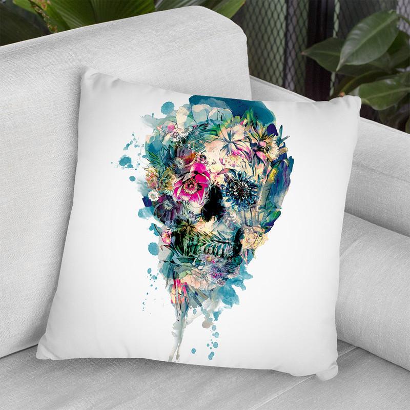 Skull St Iii Throw Pillow By Riza Peker 