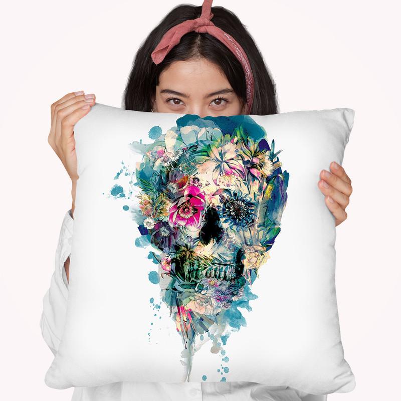 Skull St Iii Throw Pillow By Riza Peker 
