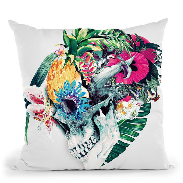 Skull St Throw Pillow By Riza Peker 