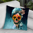 Skull Women Throw Pillow By Riza Peker 