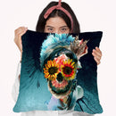 Skull Women Throw Pillow By Riza Peker 