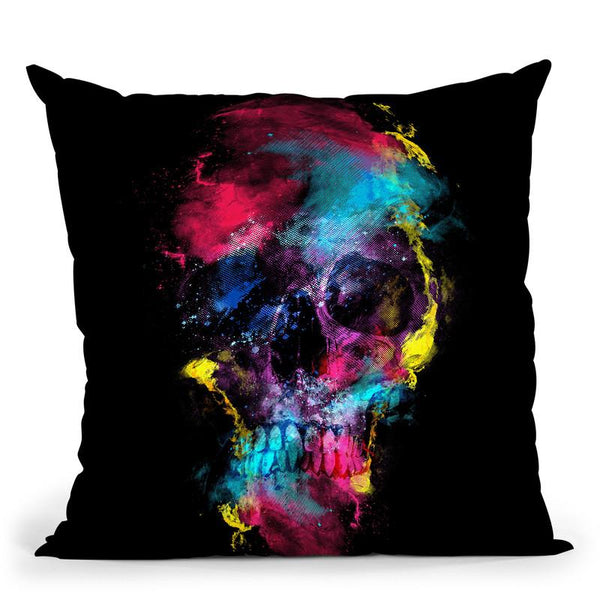 Skull Ix Throw Pillow By Riza Peker 