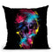 Skull Ix Throw Pillow By Riza Peker 