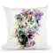 Skull-Parrots2 Throw Pillow By Riza Peker 