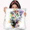 Skull-Parrots2 Throw Pillow By Riza Peker 