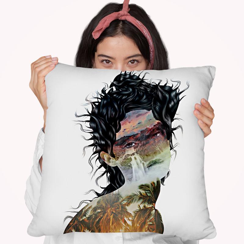 Summer Tears In Paradise Throw Pillow By Riza Peker 