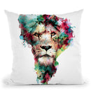 The King Throw Pillow By Riza Peker 
