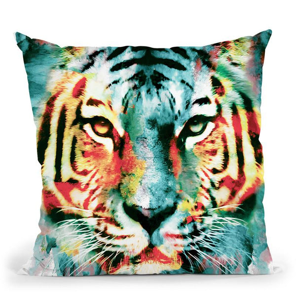 Tiger Ii Throw Pillow By Riza Peker 