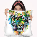 Tiger Iv Throw Pillow By Riza Peker 