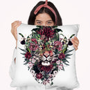 Tiger V Throw Pillow By Riza Peker 