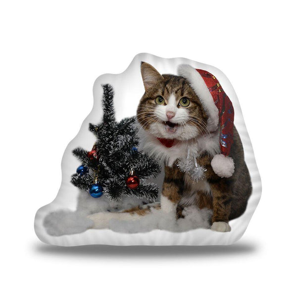 Rexiecat Santa Throw Pillow