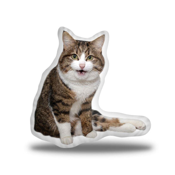 Rexiecat Says Meow Throw Pillow