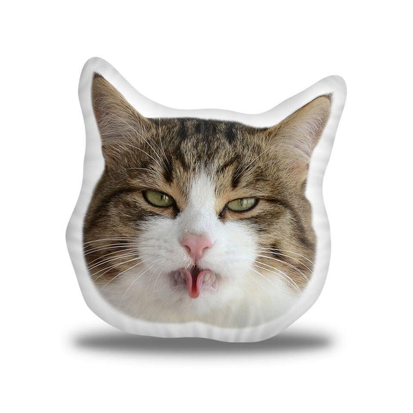 Rexiecat Tongue Trick Throw Pillow