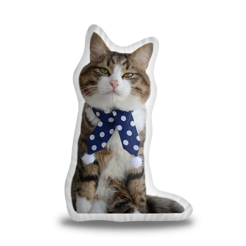 Rexiecat With Scarf Throw Pillow