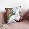 Rabbit In Garden Throw Pillow By Sally B