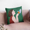 Woman And Bird Throw Pillow By Sally B