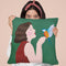 Woman And Bird Throw Pillow By Sally B